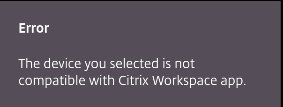 Error message one