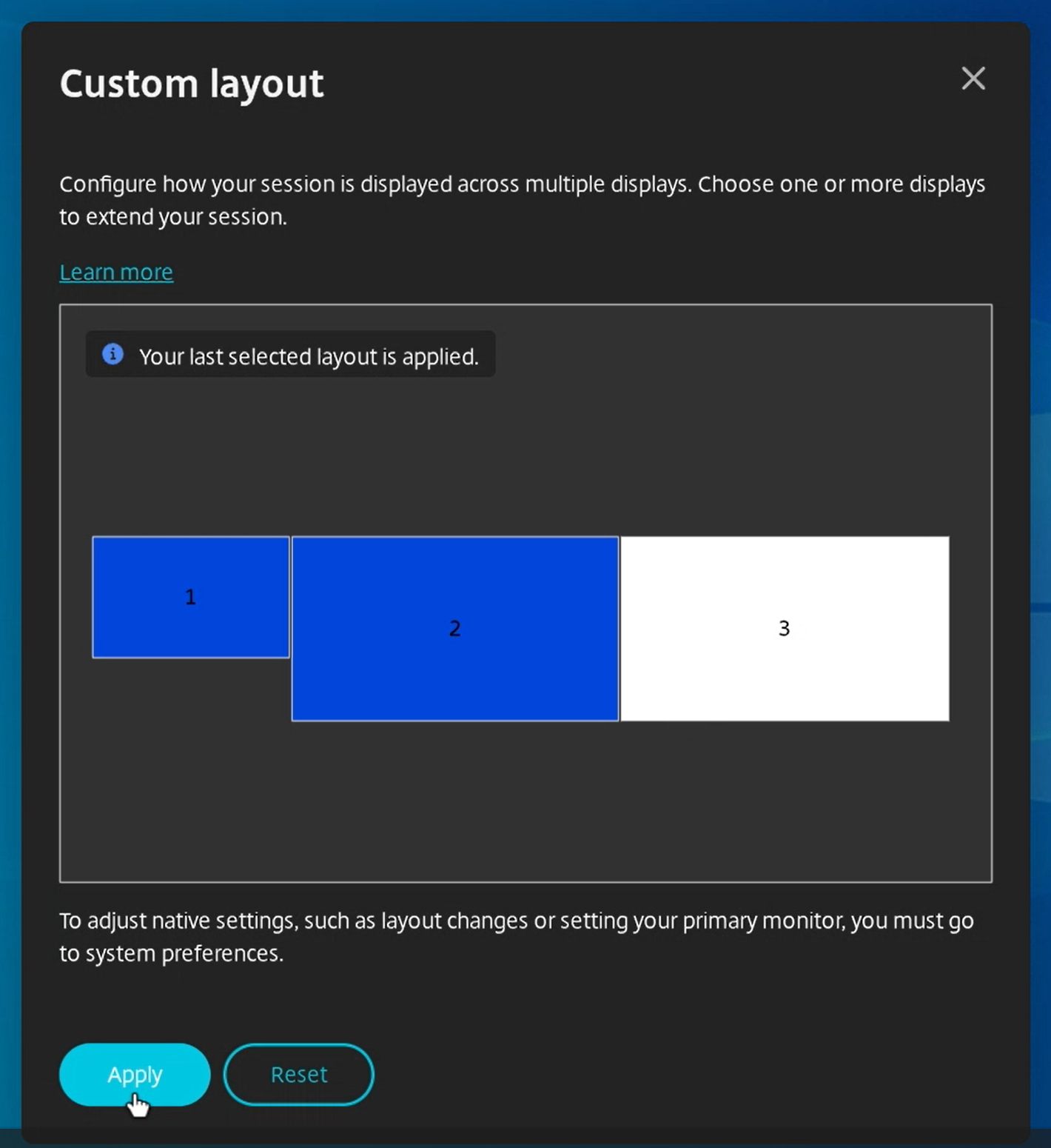 Custom layout