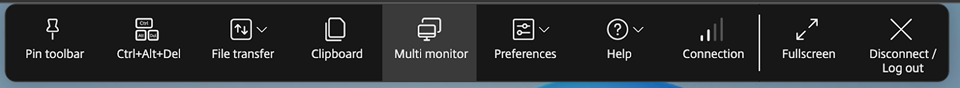 Multi monitor toolbar icon