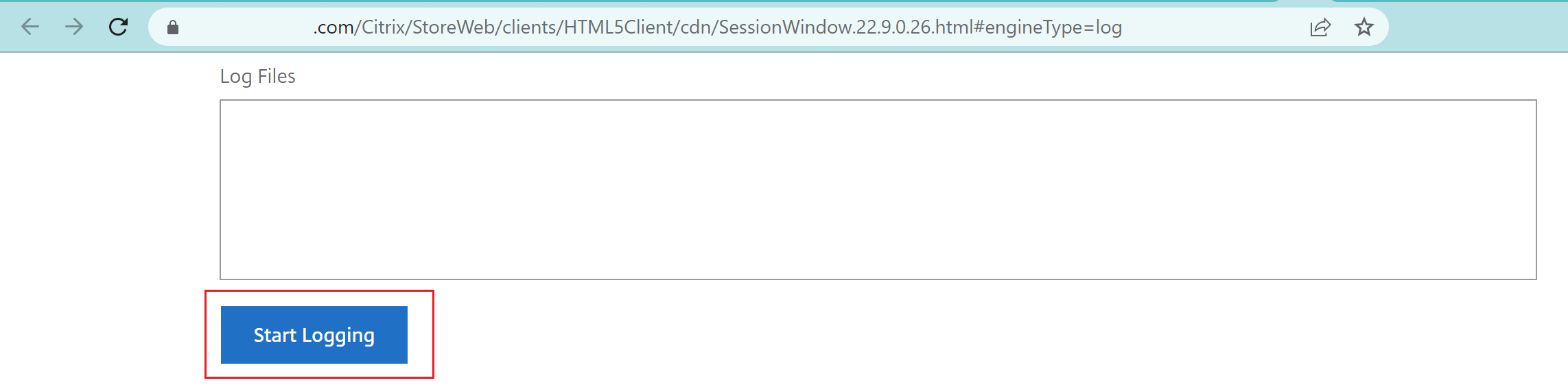 Start logging