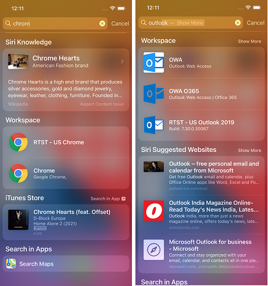 Spotlight Search