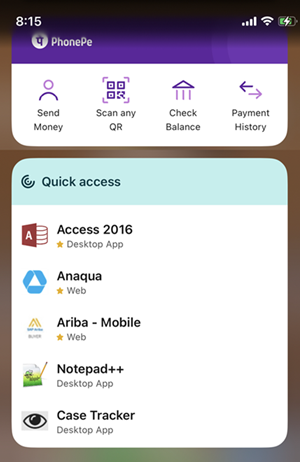 With widgets