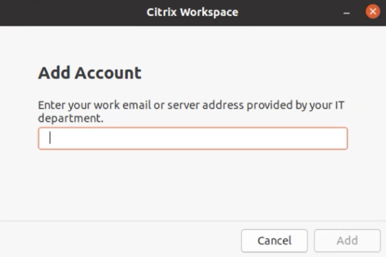Add Account Screen