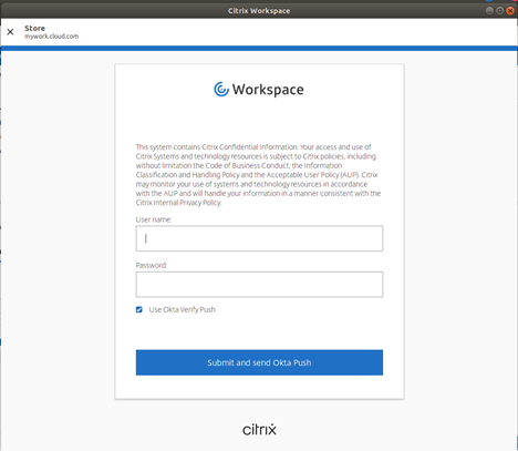 Authentication window