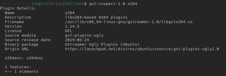 Image of x264 GStreamer verification