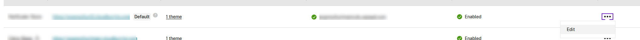 Edit option