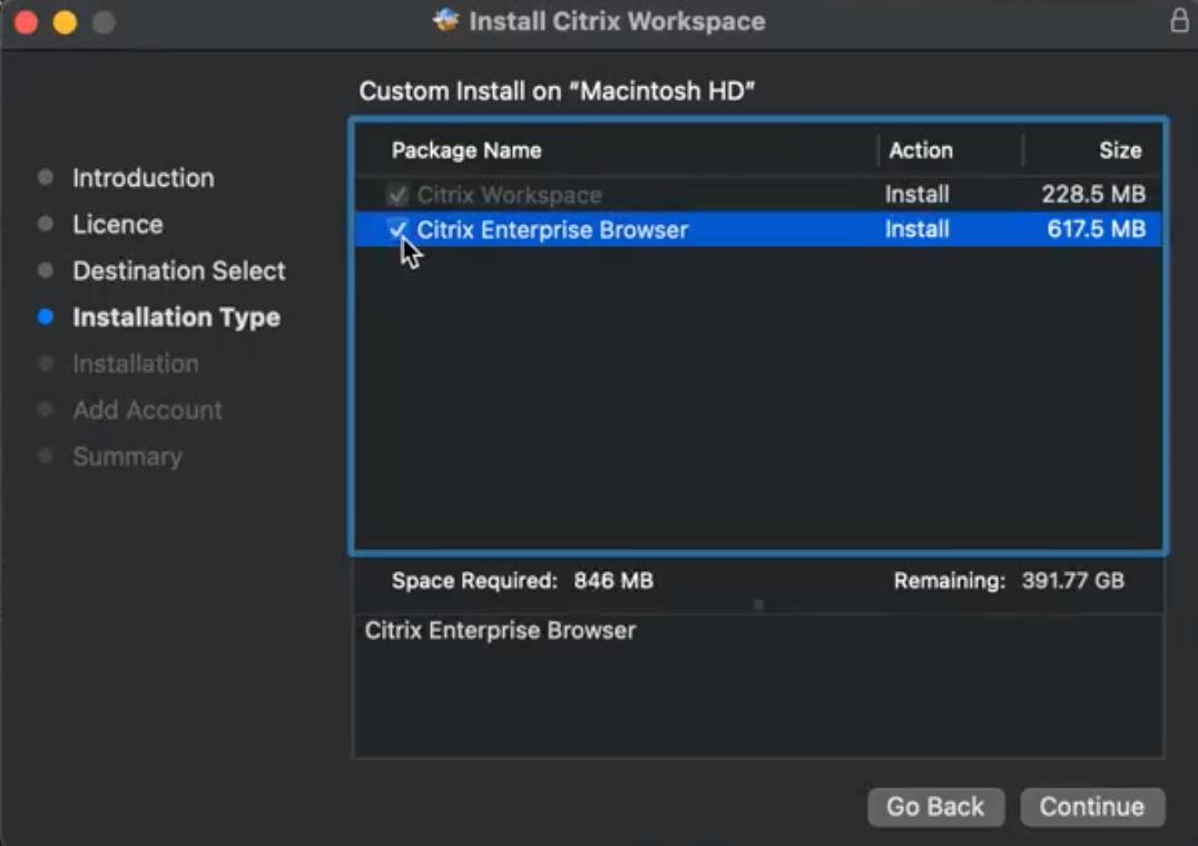 Installer GUI