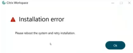 Installation fail