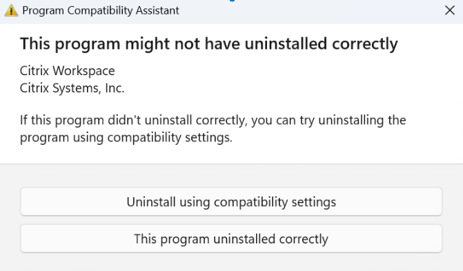 Uninstall