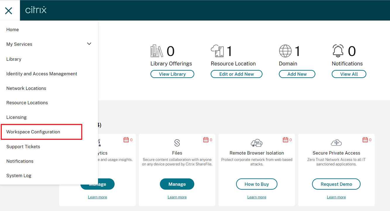 Drop-down menu