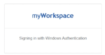 My Workspace Sign-in