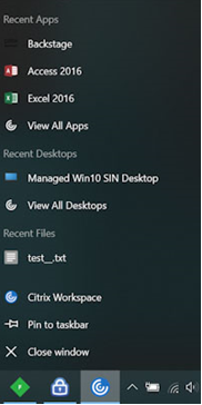 Quick access to resources