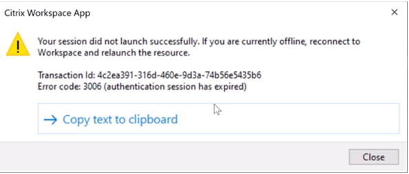 Reconnection failure