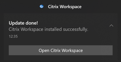 Silent auto-update success