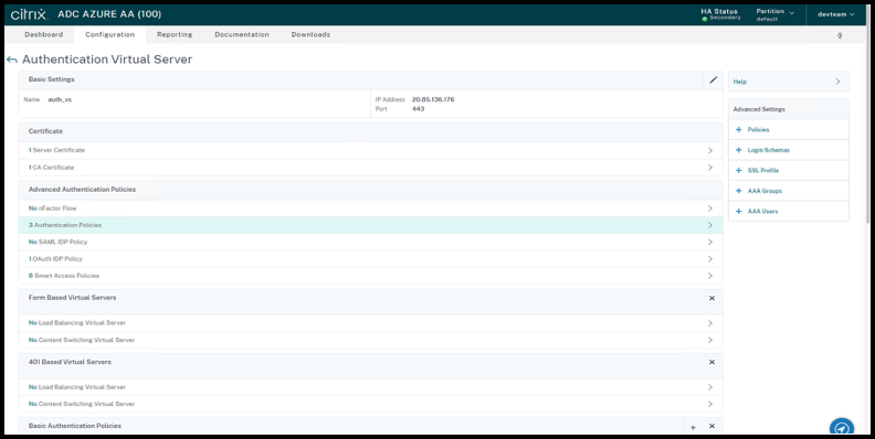 Authentication policies
