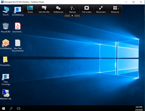 Citrix Virtual Apps and Desktops Standard for Azure window - protected