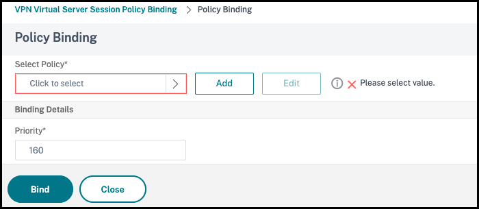 Create Citrix Gateway Session