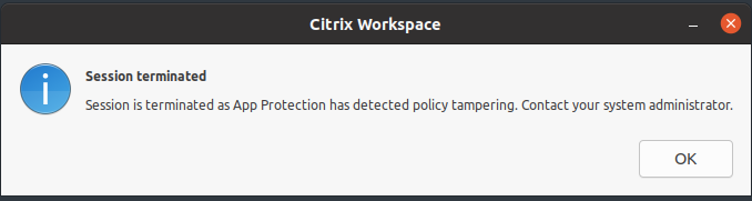 Posture check error in Linux