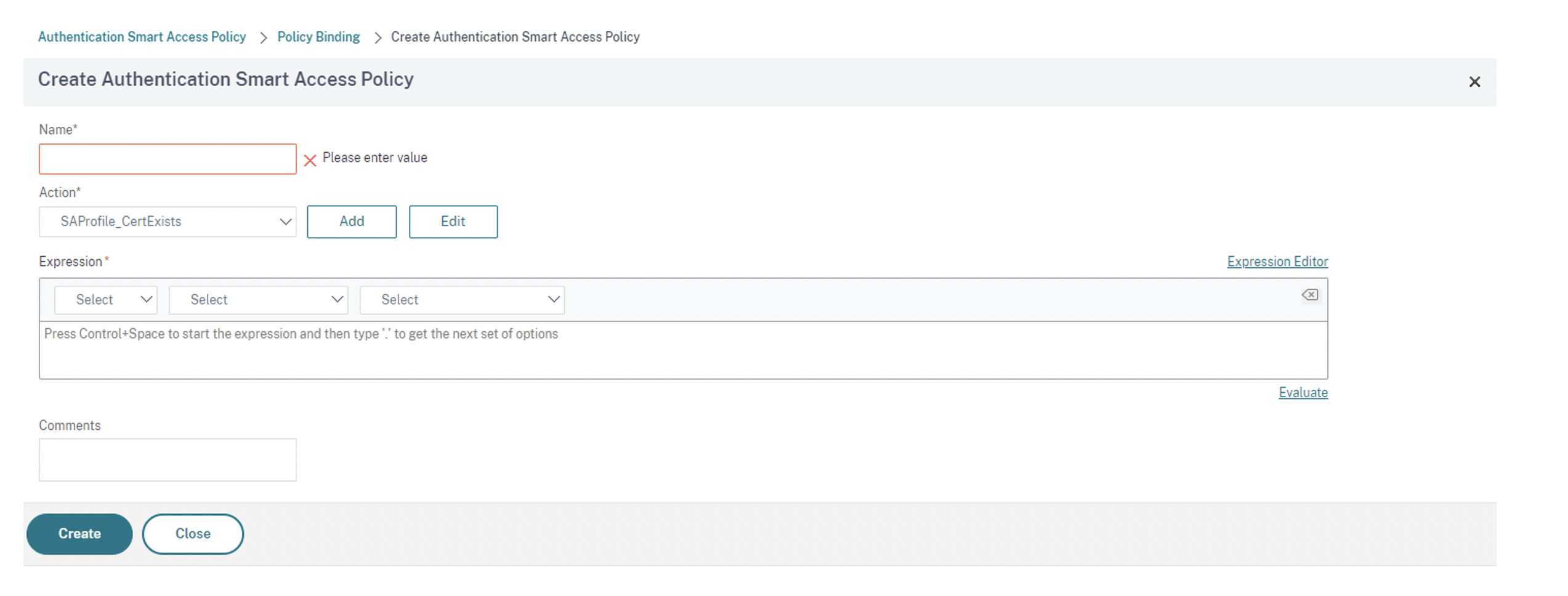 Authentication Smart Access