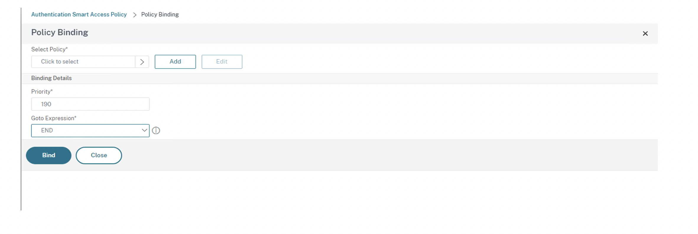 Select go to expression