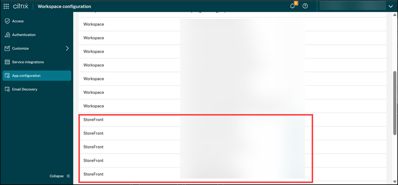 URL list