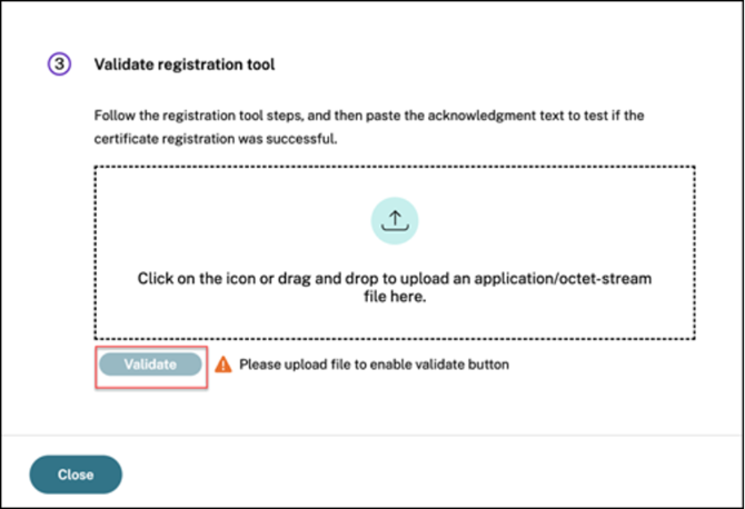 Validate tool