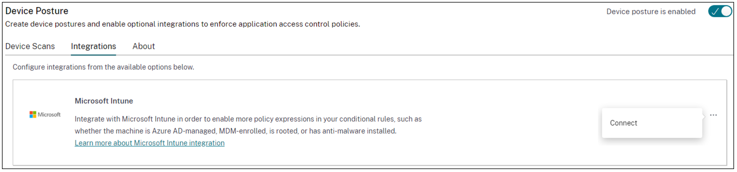 MEM integration not connected