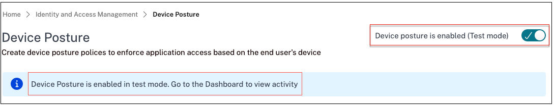 Test mode