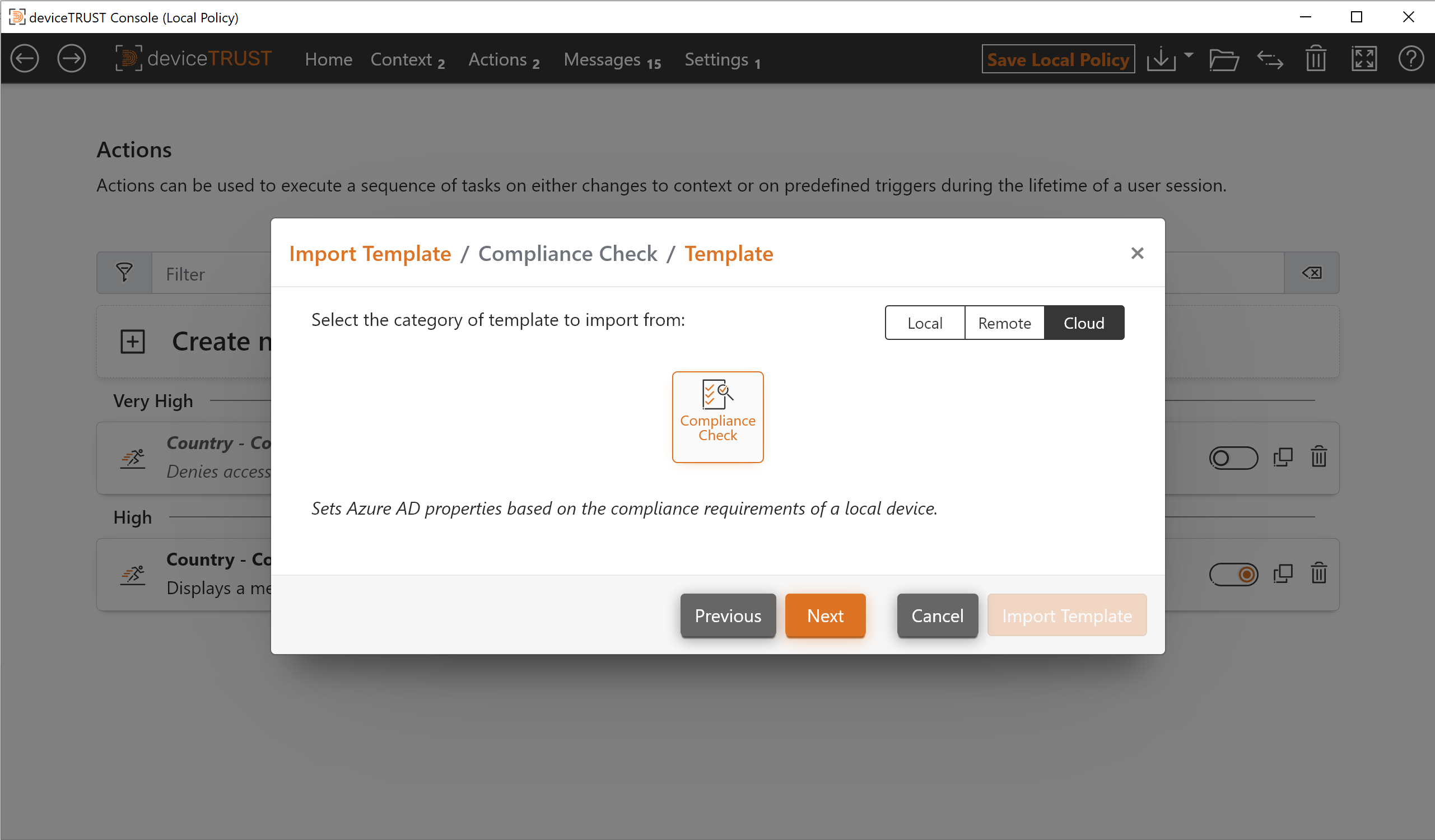 Compliance Check Templates