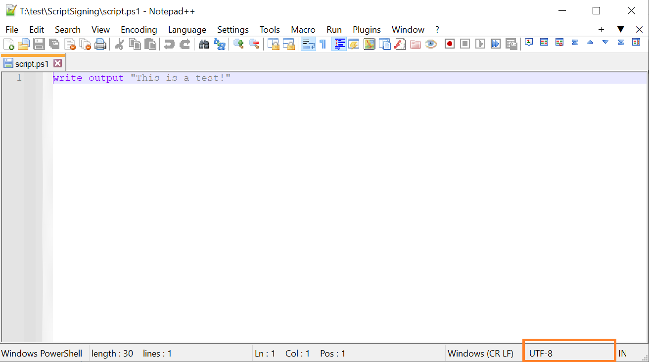 Script Encoding