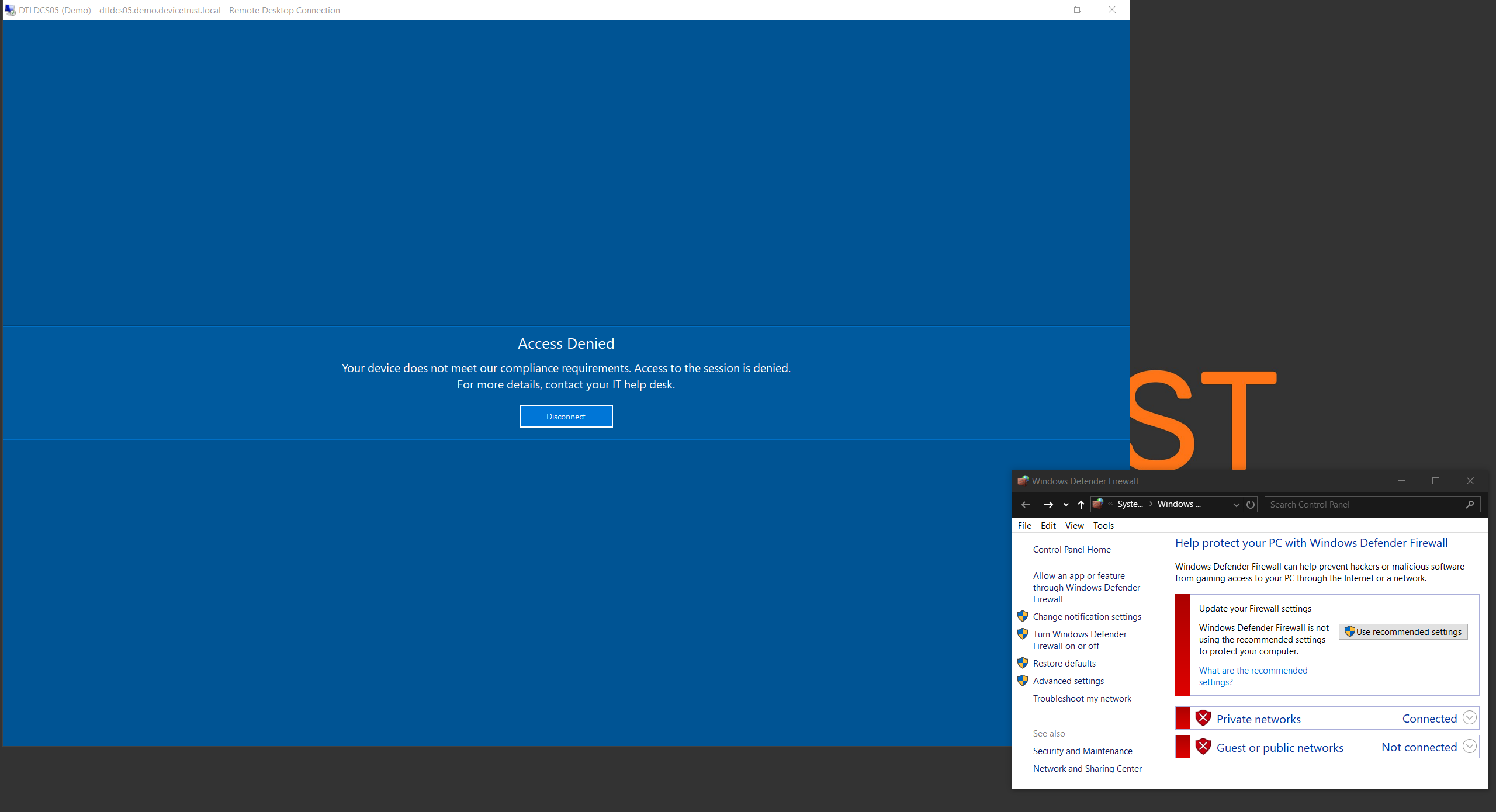 Testing the Compliance Check use case