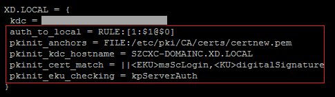Added pkinit information