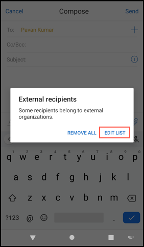 Edit list