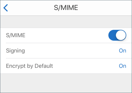 Image of the Import certificate for signing option