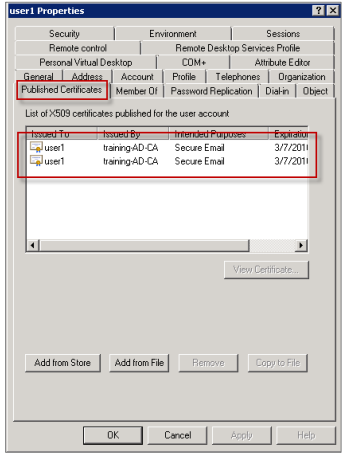 Image of the user properties image