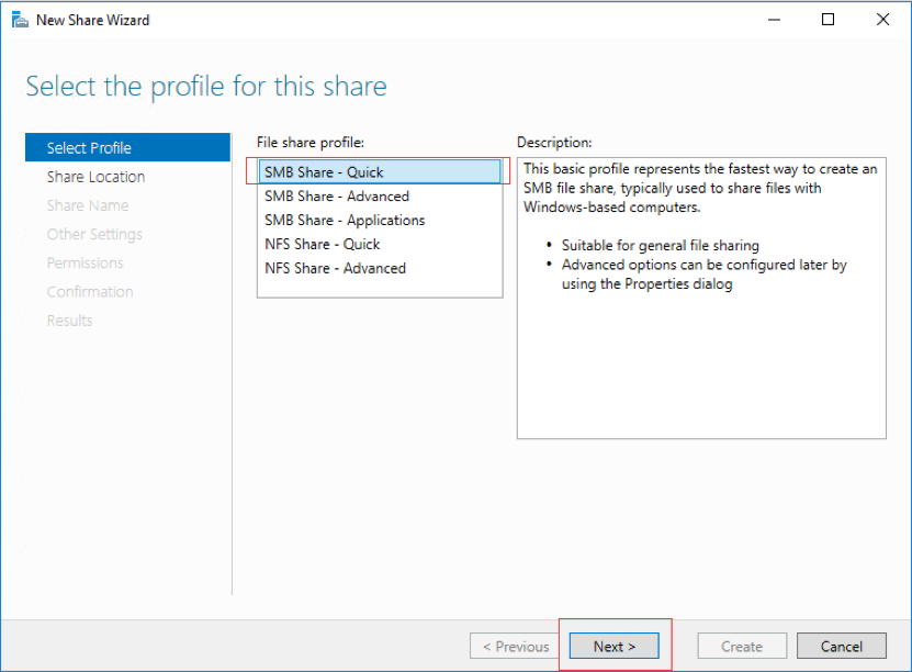 Image of selecting profile