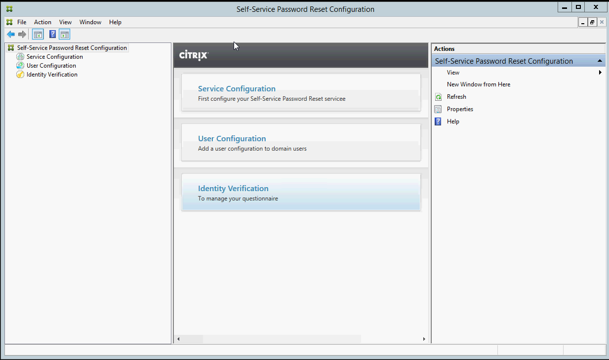 Image of SSPR console