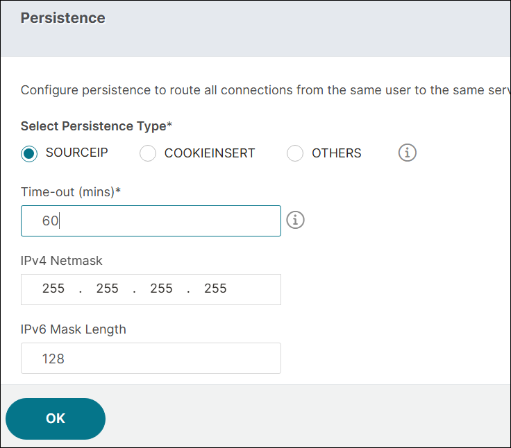 Configure persistence