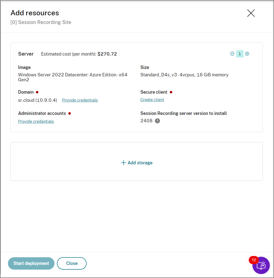 Add servers