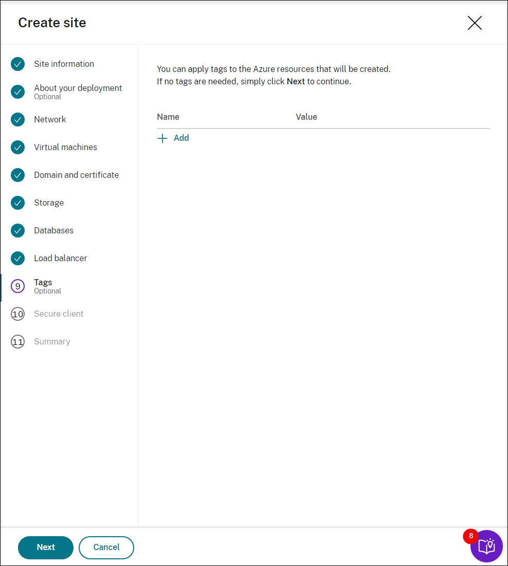 Applying tags to Azure resources