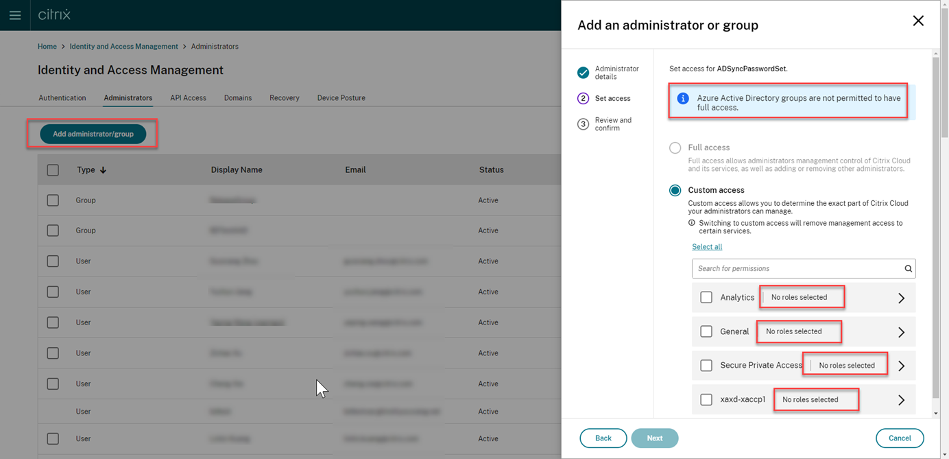 Azure AD groups don't have any permissions initially