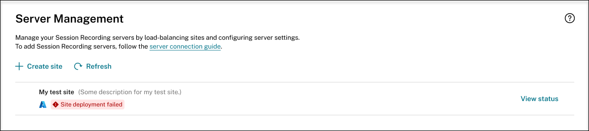 Deployment failed