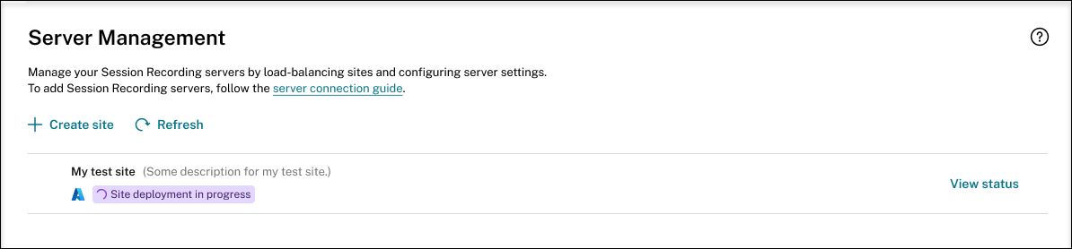Deployment in progress