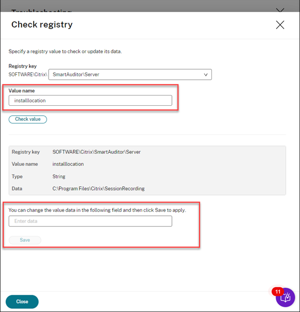 Registry value doesn't exist