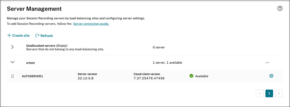 Server installation succeeded