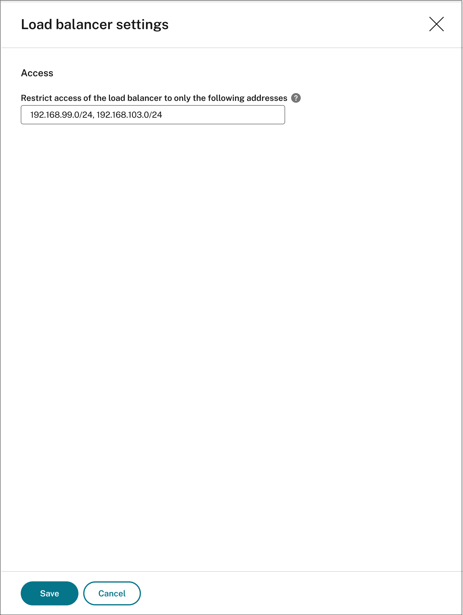 Setting which VDAs can access the load balancer