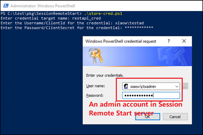 Create credential