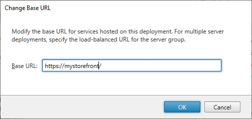 Screenshot of base URL window