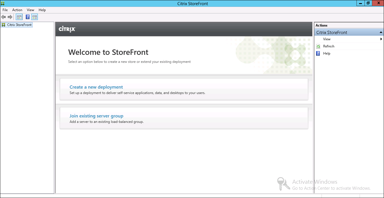 Screenshot of Welcome to StoreFront