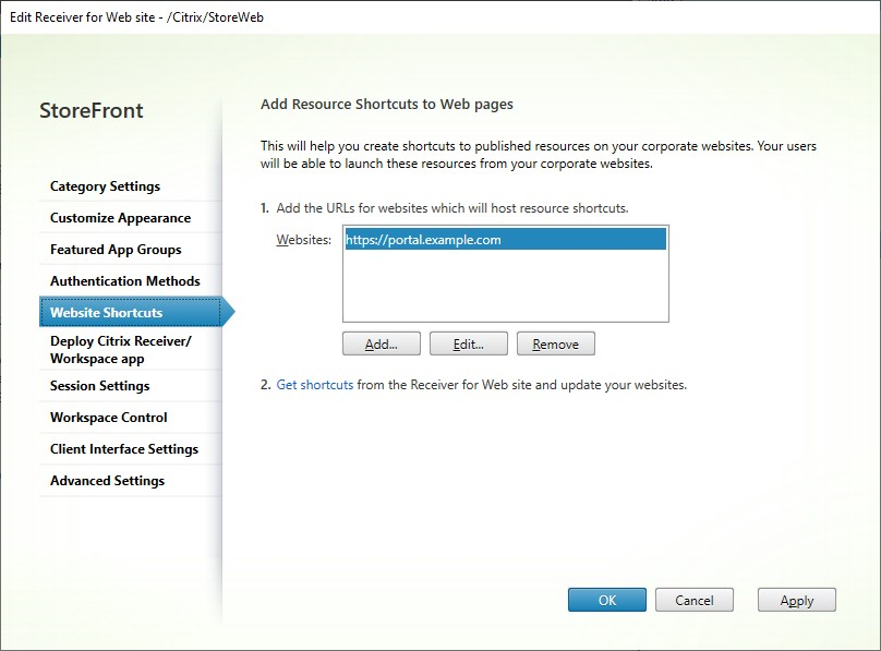 Screenshot of Session Settings screen
